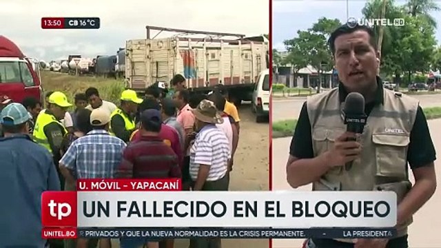 Motociclista fallece al chocar contra un camión que estaba varado en bloqueo en ruta nueva Santa Cruz- Cochabamba