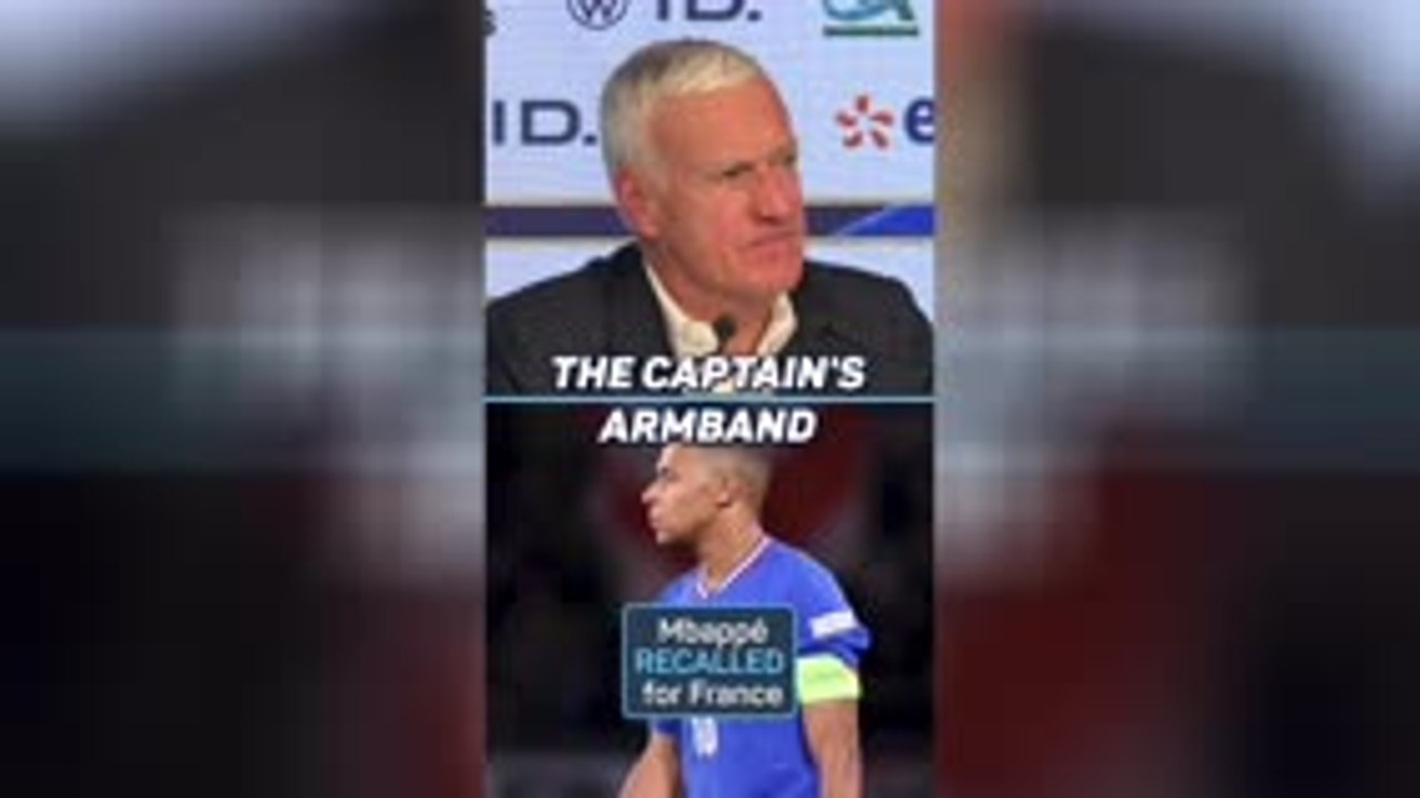 Mbappe will captain France - Deschamps