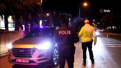 Ordu’da polisten iftar sonrası eş zamanlı denetim