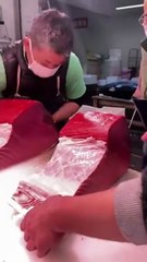 Il découpe un thon d'une manière incroyable... quelle précision