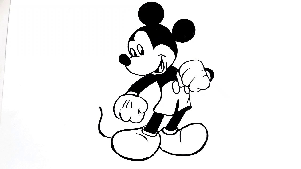 "How to Draw Mickey Mouse | Easy Step-by-Step Cartoon Drawing Tutorial"