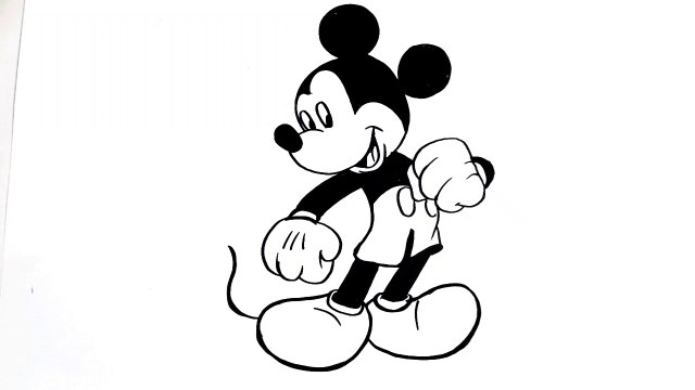 How to Draw Mickey Mouse | Easy Step-by-Step Cartoon Drawing Tutorial
