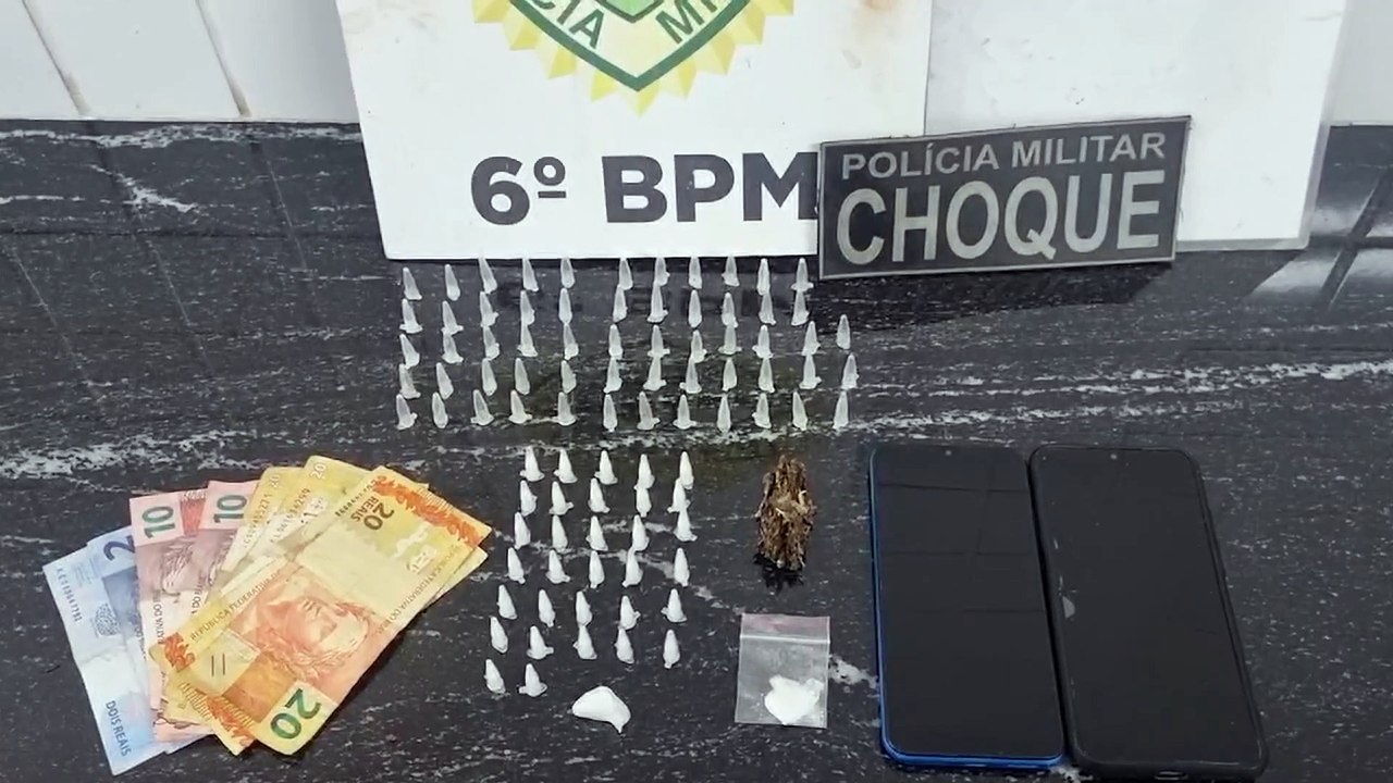 Dupla é detida em posse de drogas no bairro Morumbi