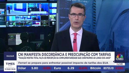 CNI lança nota discordando de taxações dos EUA sobre o Brasil; Vinicius Torres Freire comenta