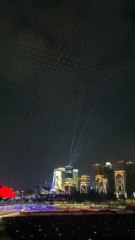 Thousands of drones docking to charge after a drone show!