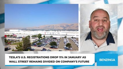 Tesla’s U.S. Registrations Drop 11% in January As Wall Street Remains Divided On Company's Future