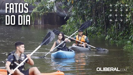 Canoagem e boia cross movimentam Parque do Utinga, em Belém