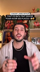 Ce qu’il faut savoir pour avoir des places pour le concert de James Arthur au Zénith de Paris ! 🤯