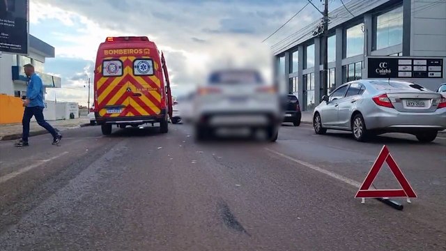 Mulher fica ferida em acidente entre HB20 e Corolla Cross no Bairro Neva