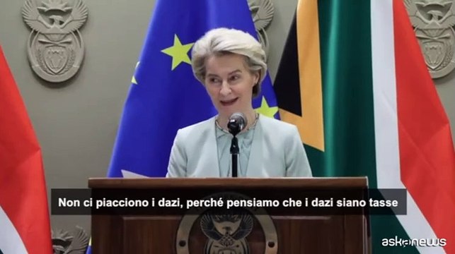 Von der Leyen: i dazi sono dannosi, siamo aperti ai negoziati