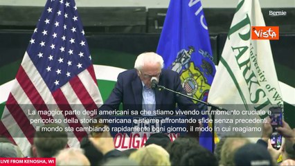 Bernie Sanders: ?Stiamo vivendo un momento pericoloso della storia americana?