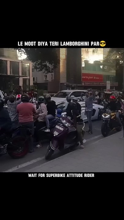 Le moot diya teri lamborghini par 😎🤟 wait for Superbike Attitude Rider