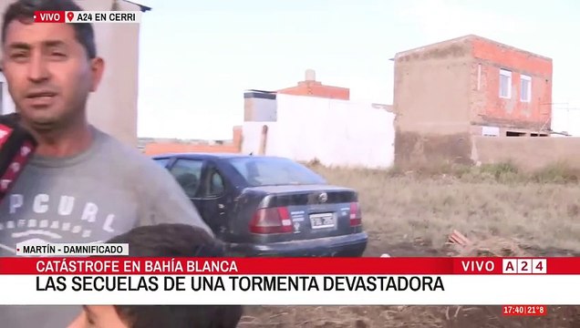 A24.com - 📍BAHÍA BLANCA： A24 RECORRE LA ZONA DEL DESASTRE A CASI UNA SEMANA DEL TEMPORAL 🗣