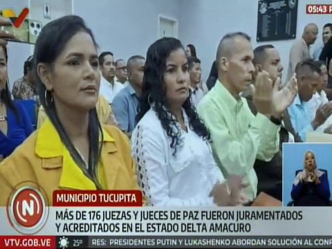 TSJ acredita a 176 jueces y juezas de paz comunal en el estado Delta Amacuro