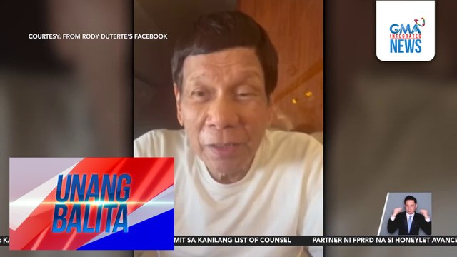 FPRRD, hiniling sa embahada ng Pilipinas sa The Netherlands na tulungan siyang mapagbigyan na mabisita ng kaniyang pamilya at mga abogado | Unang Balita