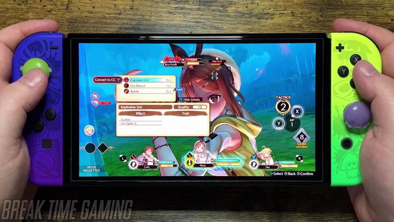 Atelier Ryza Ever Darkness and the Secret Hideout Nintendo Switch OLED Gameplay (Splatoon 3 Edition)