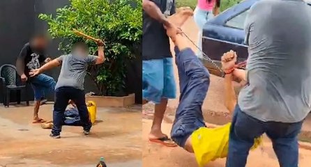 Justiça com as próprias mãos? Homem é espancado e deixado em estrada rural; veja vídeo