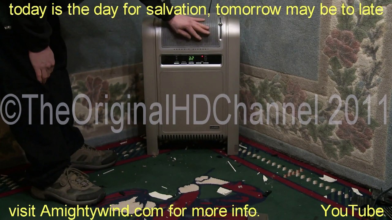 smash over sized Lasko elephant ceramic heater