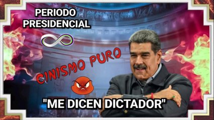 "me dicen dictador" Nicolas Maduro