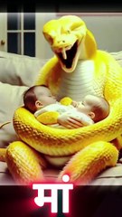 Snake 🐍 became mother of 2 kids #mother #snake mother #Dailymotiontrending #