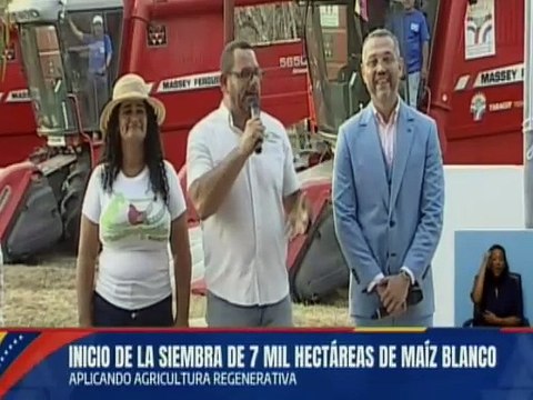 Inicia proyecto “Patria Grande del Sur” con la siembra de 7 hectáreas de maíz blanco en Yaracuy