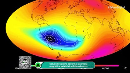 Estudo brasileiro confirma: anomalia magnética existe há milhões de anos
