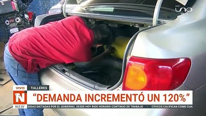 Alta demanda de vehículos para conversión a gas