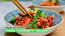 Rauw and Vegan: Pinda-'courgetti' salade