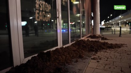 Le bureau de l’assureur Marsh à Bruxelles à nouveau la cible des activistes d’Extinction Rebellion