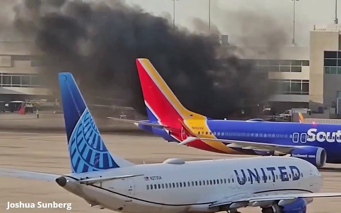 Avión de American Airlines se incendia en el Aeropuerto de Denver