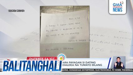 FPRRD, sumulat sa ICC para payagan si dating Exec. Sec. Salvador Medialdea na tumayo bilang kaniyang abogado | Balitanghali