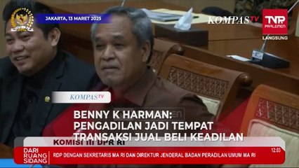 [FULL] Benny K Harman Tegas ke MA: Pengadilan Jadi Tempat Transaksi Jual Beli Keadilan!