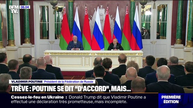 Trêve en Ukraine: Une bonne idée pour Vladimir Poutine, mais toujours des questions à discuter