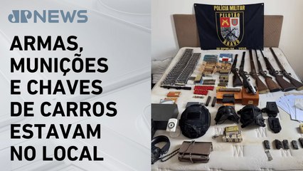Polícia Militar de SP encontra “bunker do crime” com arsenal de armas