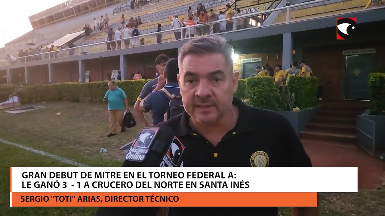 Gran debut de Mitre en el Torneo Federal A le ganó 3-1 a Crucero del Norte en Santa Inés notas