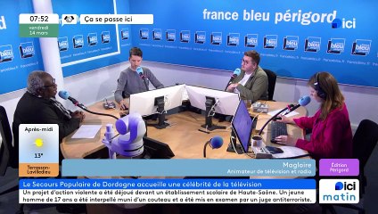 Magloire dans le studio d'ici Matin