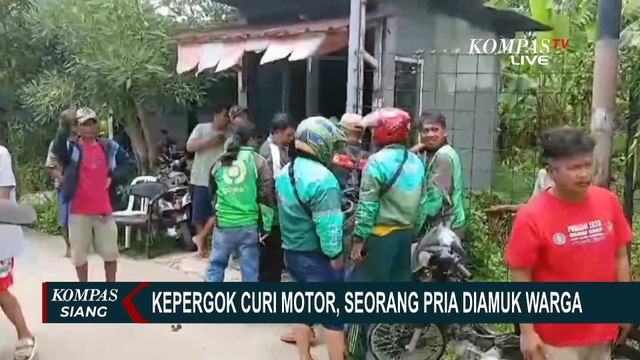Sempat Kabur, Pelaku Pencurian Sepeda Motor di Bekasi Diamuk Warga