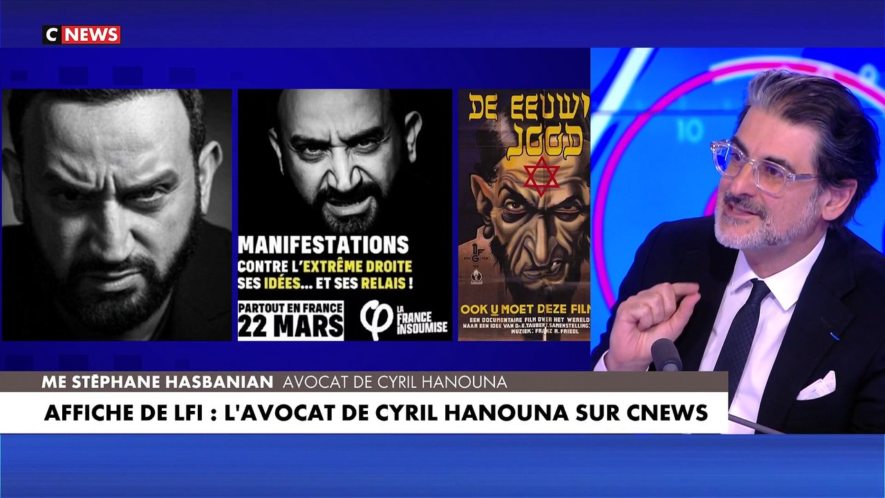 Accablant : Voici comment les Insoumis ont retouché la photo de Cyril Hanouna pour la faire ressembler à l'affiche du film antisémite "Le Juif éternel" de 1940 - VIDEO
