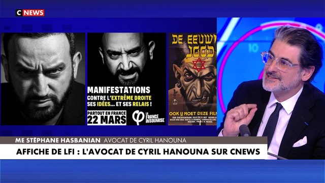 Accablant : Voici comment les Insoumis ont retouché la photo de Cyril Hanouna pour la faire ressembler à l'affiche du film antisémite Le Juif éternel de 1940 - VIDEO