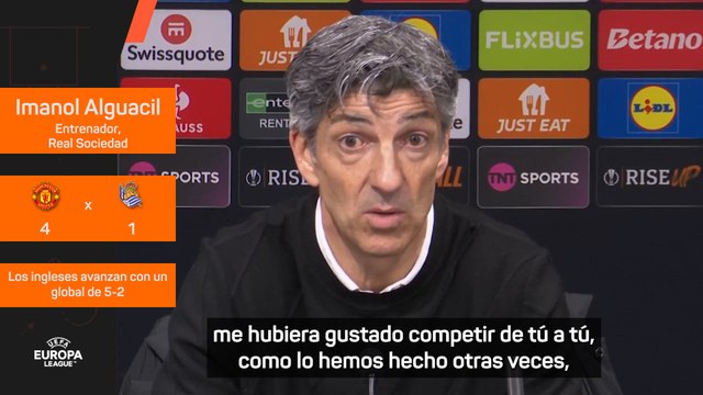 Rueda de prensa Imanol Alguacil Manchester United 4 - Real Sociedad 1 | UEFA Champions League