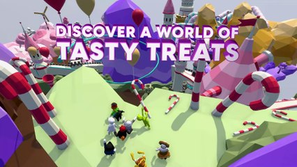 Human Fall Flat - Candyland Level Launch Trailer