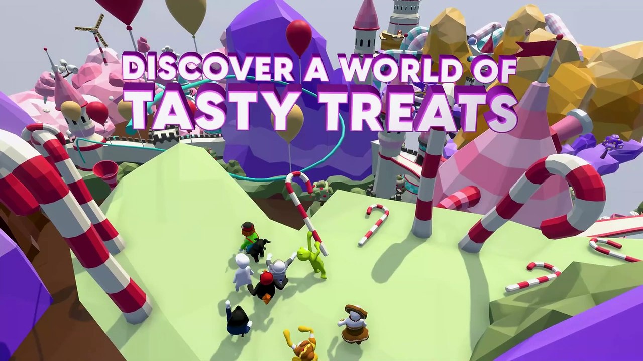 Human Fall Flat - Candyland Level Launch Trailer