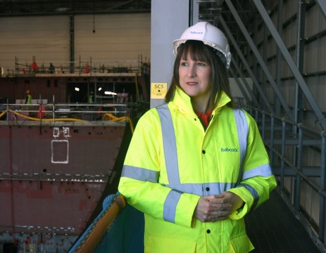 Watch: Chancellor Rachel Reeves visits Rosyth