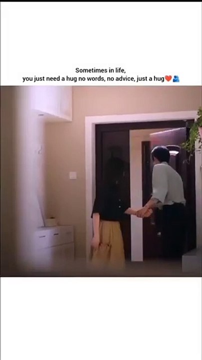 "Sometimes in life, you just need a hug no words,no advice,just a hug 👥♥️ hidden love drama kdrama