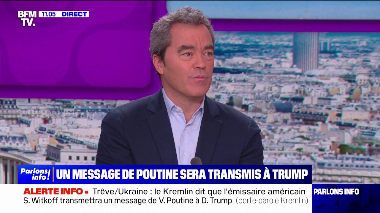 Vladimir Poutine a transmis un message adressé à Donald Trump à l'émissaire américain Steve Witkoff  au sujet de sa proposition de trêve en Ukraine