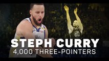 Steph Curry's 4,000 three-pointers: easy as 1-2-3!