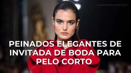 Peinados elegantes de invitada de boda para pelo corto