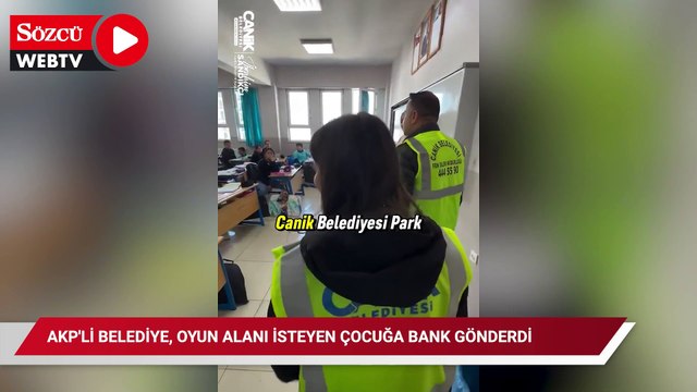 AKP'li belediye, oyun alanı isteyen çocuğa bank gönderdi: 'Güzel güzel otur'