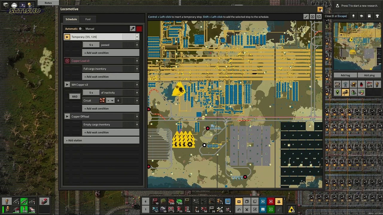Steine aus dem Logistik- in das Zugnetz umverpacken. | Factorio Space Exploration Mod | Ep. 121
