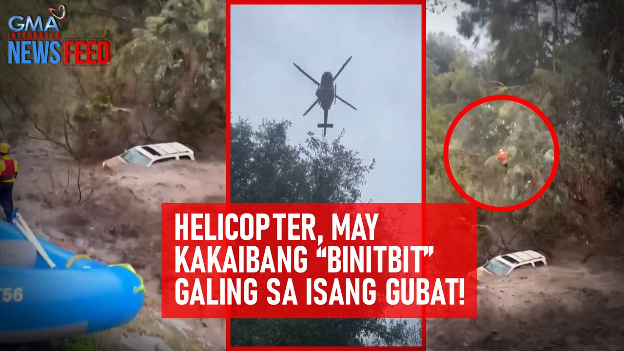 Helicopter, may kakaibang “binitbit” galing sa isang gubat! | GMA Integrated Newsfeed